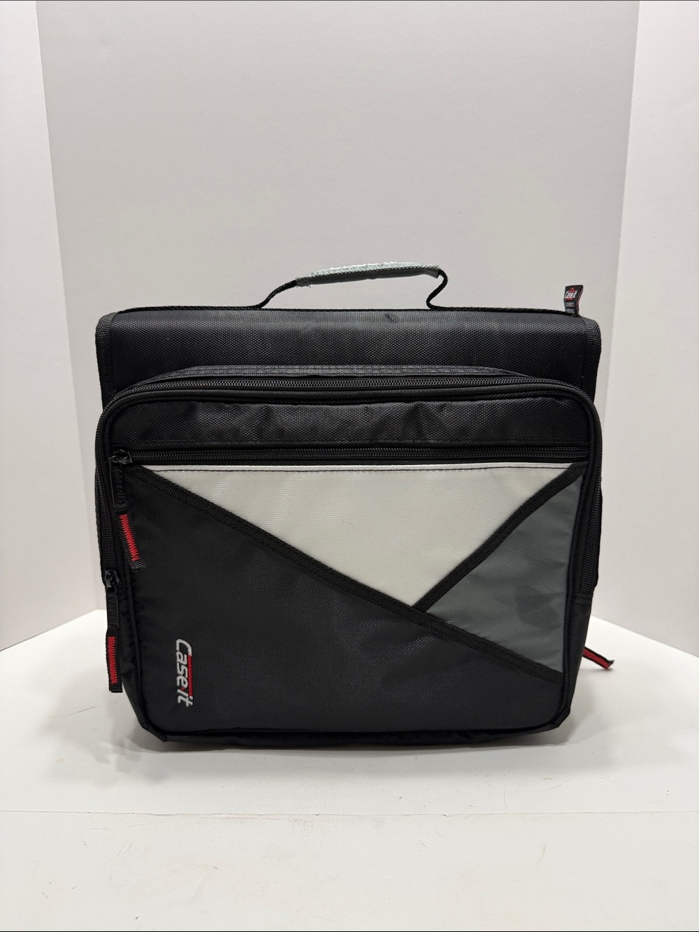 Case It Black and Gray Laptop Briefcase with Front Organizer